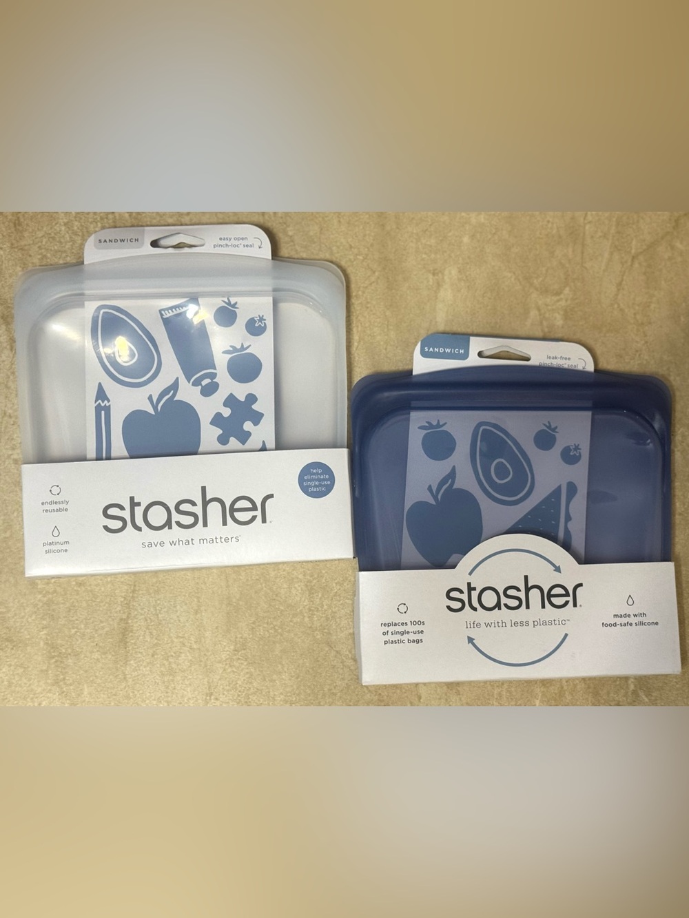 Stasher™ 4 Cup Bowl, 2 Cup Bowl, 2 Sandwich & 2 Snacks - Picture 8 of 10